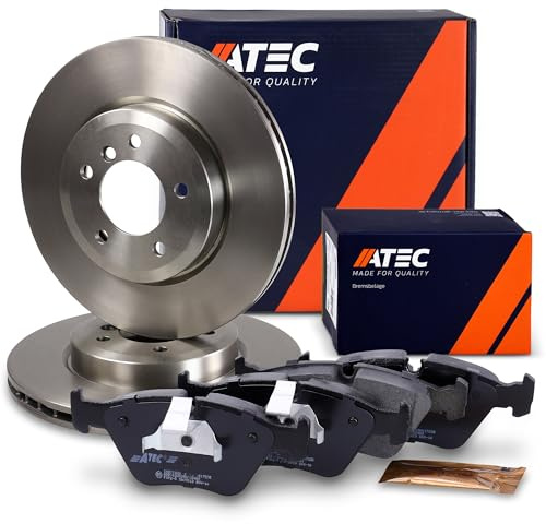 ATEC Germany Bremsenset Vorderachse inkl. Bremsscheiben Ø 325 mm Belüftet + Bremsbeläge Vorne Kompatibel mit BMW 3er (E46), Z4 Coupe (E86), Z4 Roadster (E85)