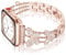 Ocaer Compatible with Apple Watch 46mm 45mm 44mm 49mm 42mm, Bling Metal Apple Watch Straps for iWatch Series 10 9 8 7 6 5 4 3 2 1 SE Ultra/Ultra 2, Glitter Jewelry iWatch Bracelet Women (Rose Gold)