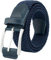 BOZEVON Elastischer Flechtgürtel - Unisex Verstellbar Stretchgürtel Geflochtener Gürtel Business Stoffgürtel Gürtel Lässiger Gürtel für Damen und Herren Länge 105 cm - Blau