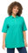 Ulla Popken Damen Basic Poloshirt T-Shirt, Türkisgrün, 54-56