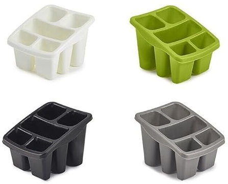 Kitchen Accessories Plastic Storage Holder Tidy Cutlery Drainer (Rose Gold)