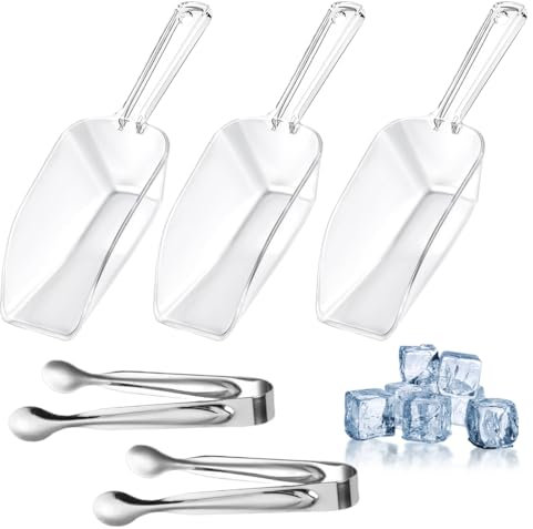 Sweet Scoops 3 x Ice Scoops + 2 x Candy Tongs, Multicolor Party Set