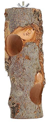 LIYJTK Applewood Futterständer für Haustiere, Futterständer, Futterbaum, Zähneknirschspielzeug für Kaninchen, Meerschweinchen, Kleintiere, Holzhalter, Chinchilla, Gras, Meerschweinchen,