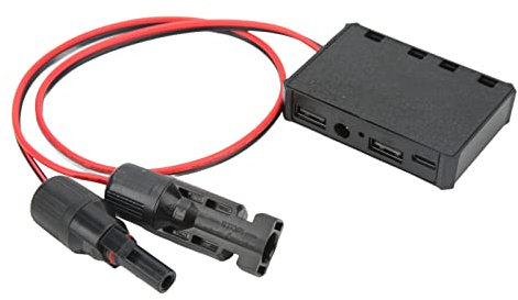 Panneau Solaire Chargeur avec Interface USB Type C et Adaptateur de Stabilisateur DC pour Le Chargement de Téléphone