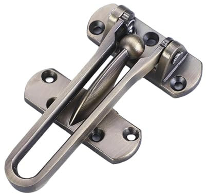 Türschutzriegel aus Metall mit Schwinggriff, kindersichere Stopper, robust für mehr Sicherheit an Vorder- und Innentür