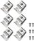 6PCS Belt Clips, Stainless Steel Drill Belt Clip Hooks N268241 Power Tools Driver Belt Clip Compatible with Dewalt DCD980 DCD985 DCD740B DCD780B