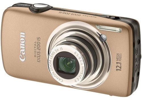 Canon Digital IXUS 200 IS Fotocamera Digitale 12.1 Megapixel, colore: Oro