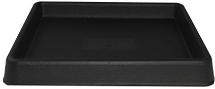Tusco Products TRSQ11BK - Bandeja Cuadrada para macetas, Color Negro