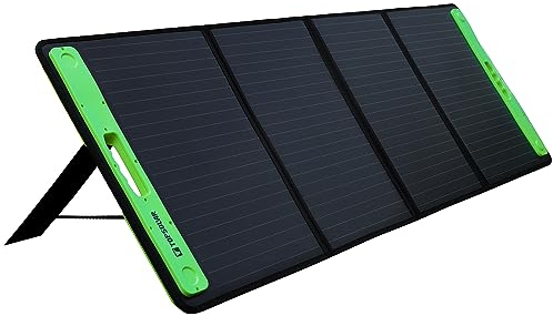 Topsolar Kit de cargador de panel solar portátil plegable de 100 W para estación de energía portátil, generador de teléfonos celulares, lámpara de cámara, batería de 12 V para coche, barco, RV