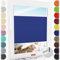 Schuette® Plissee mit Bohren zum Anschrauben ● Premium Kollektion: Deep Lagoon (Blau) ● 110x120cm (Breite x Höhe) ● Suprafix Faltrollo Befestigung ● Bequeme Rollo Montage inkl. Video