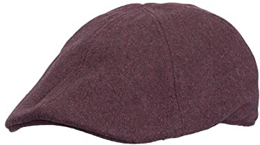 WALKER AND HAWKES - Barney - Unisex Ballonmütze aus 6 Teilen - Flache Kappe im Country-Stil - Kastanienbraun - S (57cm)