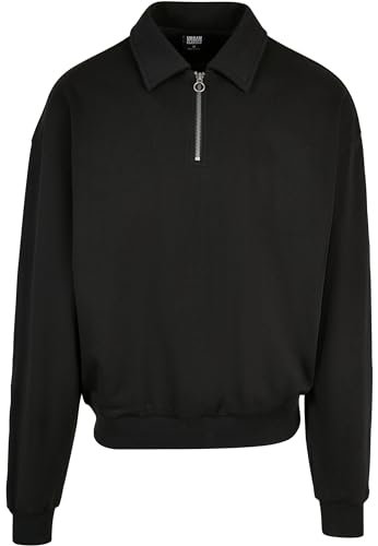 Urban Classics Herren Shirt Collar Crew 4XL Black