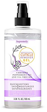Supremely Gentle Cuticle Remover Nail Gel 100ML Moisturized| Include Lanolin for Brittle Nails Hang Nails and Dry Cuticles