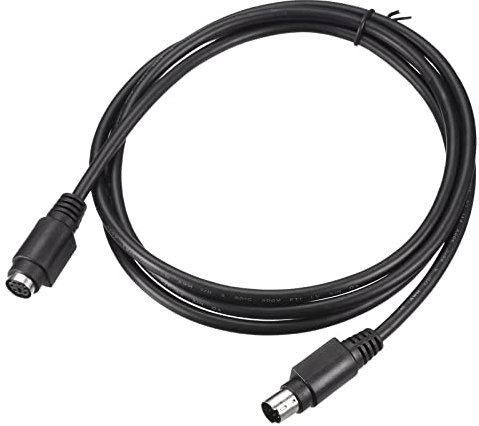 sourcing map PS/2 Mouse and Keyboard Extension Cable 6 Pin 4.92 Feet Male to Female for PC,Black