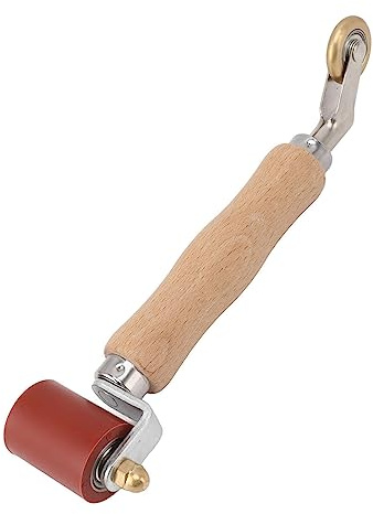 Asixxsix Rouleau de Couture en Silicone, 40 mm Double Usage résistant à l'usure pour Papier Peint Rouleau de Couture détachable lissant Outil de Rouleau de Couture pour Le soudage PVC TPO (Red)