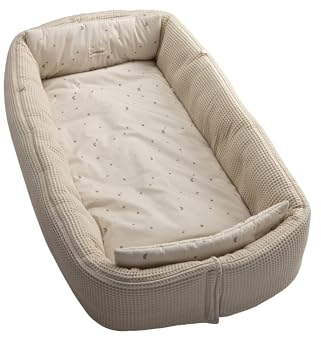 Babynest Ente Edda Lou zum Wenden, Kuschelnest für Neugeborene, als Krabbeldecke nutzbar,