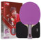 Double Happiness DHS Ping Pong Paddles Professioneller Tischtennisschläger mit Tragetasche, ITTF-zugelassenes Gummi für Turnierspiele (6001-Shakehand-Lila)