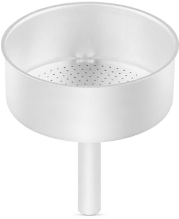 wedrink Espressokocher Trichter Funnel Filter Ersatz für Aluminium Moka Pot Ersatzteile, Filterkorb für Herdplatte Espressomachine(3 Tassen)