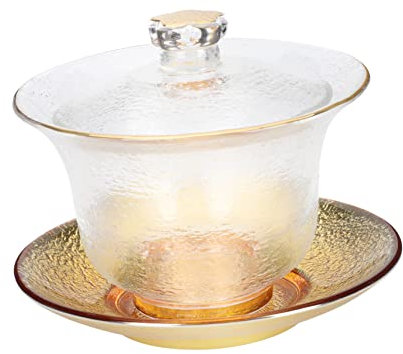 TOPBATHY Juego De Sopera De Estilo Chino Taza De Té De Cristal Decorativo Taza De Té Para El Hogar