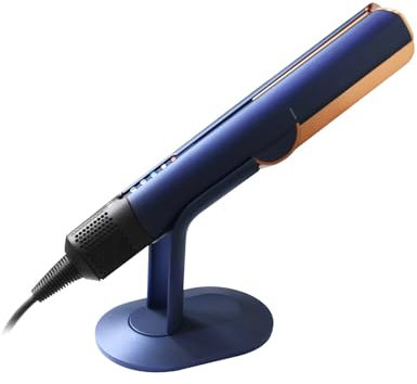 Yuhtech Display Stand für Dyson Airstrait Haarglätter und Dyson Haartrockner, Aluminiumlegierung Haartrockner Halter Stand, Badezimmer Organizer für Dyson Haartrockner Pflege-Tools (Blau)