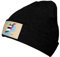 Strickmütze mit abstrakter jordanischer Flagge, Map03, für Damen und Herren, Outdoor, Ski, Winter, warme Bündchen, passend für kaltes Wetter, Schwarz, Schwarz , Einheitsgröße