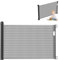 UISEBRT Türschutzgitter Ausziehbar 0-150cm, Treppenschutzgitter für Baby und Pelztiere, Kinder Schutzgitter für Innen- und Außenbereich (Schwarz, 300cm)