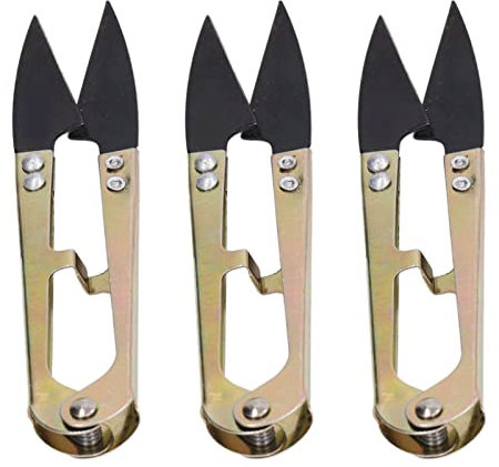 Nähschere, 8 Stück, U-förmige Schere, Tragbar, Praktisch, für Kreuzstich, Stickerei, Nähen, Trimmkopf, Kleine Schere, Fadenschere, U-förmige Schere, Werkzeug, Stickschere