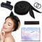 Lockenwickler Über Nacht, Neu Heatless Curls Band, Locken Ohne Hitze für Alle Haartypen, Hitzefreie DIY Blowout Hair Curler zum Ausschlafen, Overnight Lockenband, 1Set Schwarz