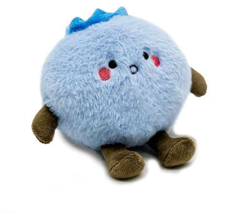 RDCIRP Peluche a forma di mirtillo, simpatico peluche, morbido cuscino a forma di bambola anime, ideale come regalo for bambine e bambini.