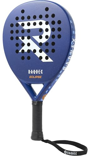 Raquex Eclipse Padel Racket – 100%, Full Carbon - Lightweight 360g, Twin Air System, Tubeless Frame, Progressing to Intermediate Padel Racquet for Women & Men - Mid-Balance
