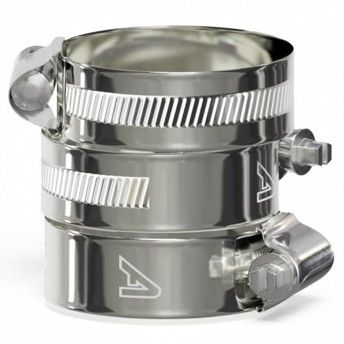 3 Pack - 85mm > 100mm Worm Drive 304 Stainless Steel Hose Pipe Clamps Clips