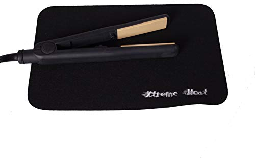 Extreme Heat Protection Safety Flat Mat for GHD Hair Straighteners and Tongs (Black)