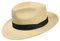 Stetson Sombrero Panamá Jenkins Hombre - Made in Italy de Paja Sombreros Sol con Banda Grosgrain Verano Primavera/Verano - 57 cm Natural