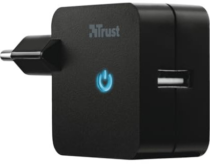 Trust Caricabatteria da Muro USB, 12W, Nero