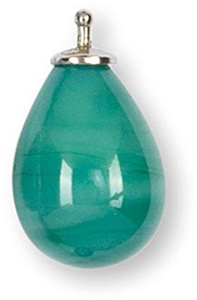 HEIDE HEINZENDORFF Einhängerpaar Tropfen Grün Türkis, 12 x 16 mm