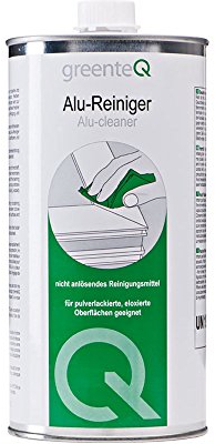 greenteQ Alu-Reiniger 1 Liter Aluminium Reiniger Fenster Türen Aluminiumreiniger