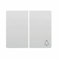 Bjc iris - Teclas conmutador +pulsador serie iris/aura blanco