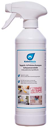 KaiserRein Teppichreiniger - Polstershampoo Spray gebrauchsfertig 500 ml Teppich und Polsterreiniger Flecken-Entferner, Polster und Teppich