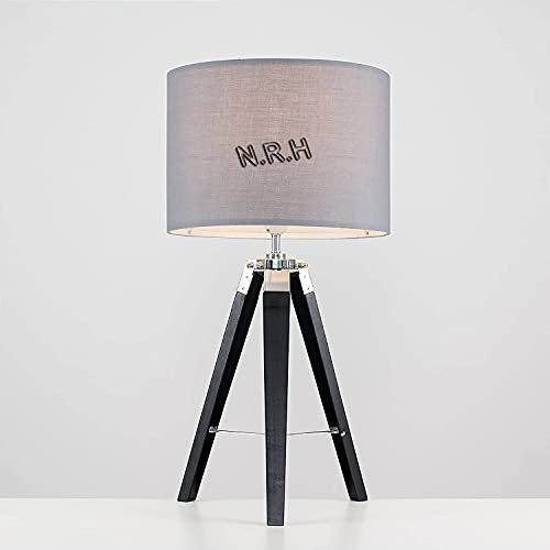Nautical Replica Hub Tripod Table Lamp Black Wooden Base Living Room & Bedside Lamp (Without Shade)