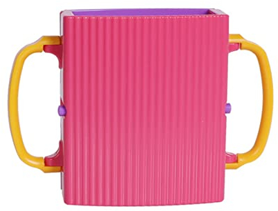 Carton Baby Milk Holder With 2 handle,Adjustable Spill-proof Plastic Universal Drink Holder,reusable and durable Leak-proof Cup Holder for Juice Pouch Milk Box,Kids Housewarming Gift (Pink)