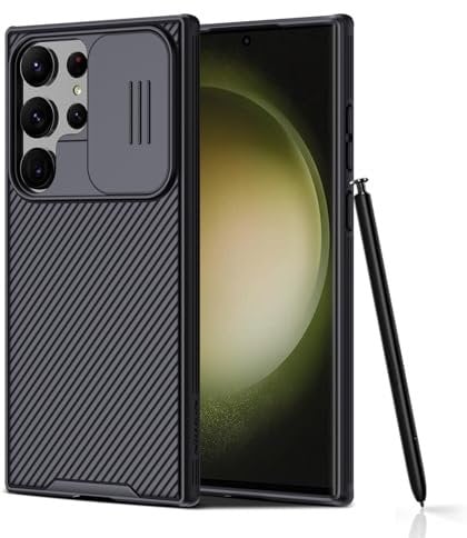 Nillkin CamShield Pro Protective Case for Samsung Galaxy S23 Ultra 5G 6.8 with Slide Camera Protection Cover, Slim Stylish, Black