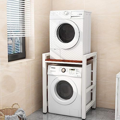 Support de sèche-Linge réglable en Hauteur, Charge de 300 kg, kit d'empilage Portable pour sèche-Linge, sèche-Linge, Support de Rangement sur unité de Rangement pour Machine à Lave