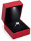 KMKANPO Ringbox beleuchtet Schmucketui Ringschachtel Modische Beleuchtete ringbox Aufbewahrung Ringkästchen Schmuck Geschenkbox für Hochzeit Verlobung Heiratsantrag(Rot)