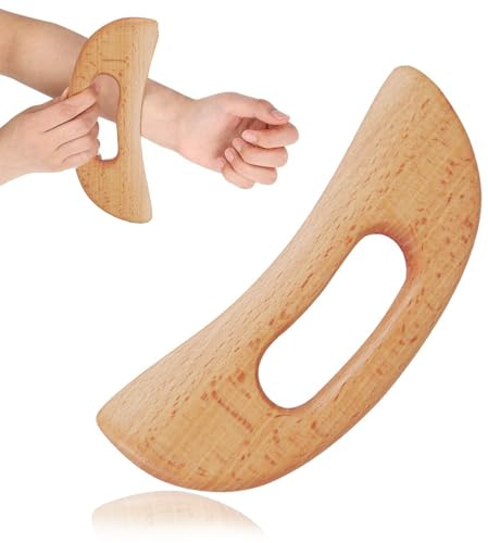Gua Sha Lymphdrainage Massagegerät aus Holz für Große Körper für Frauen und Männer