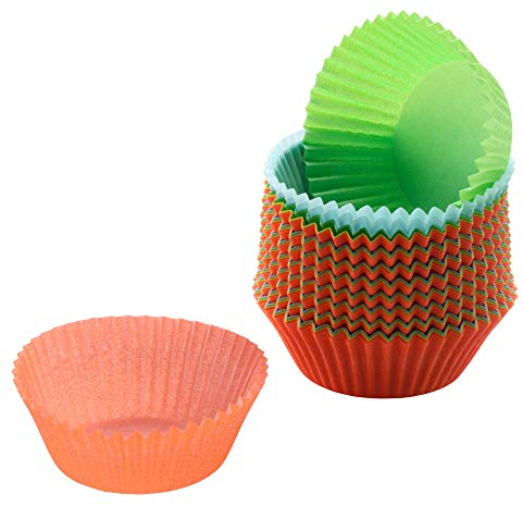 Original Kaiser Inspiration Muffin Förmchen Papier, 150 Stück, bunt, Standardgröße 7 cm, Muffinförmchen Papier fettdicht, ideal für süße und herzhafte Muffins