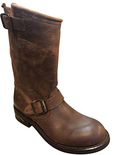 Marrone con Sendra BIKER boots 2944 Roy Dunn dubbin ed Stiefelknecht, Marrone (marrone), 38 EU