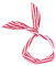 Hasenohren Eisendraht Haarband Stirnband Bowknot Haarband Haarschmuck für Frauen Mädchen (rote und weiße Streifen)