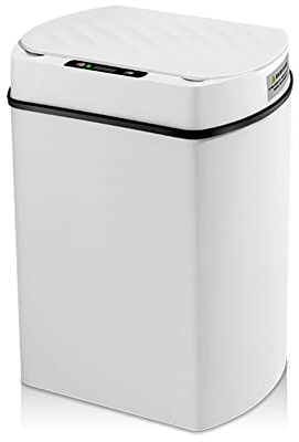 Dyspnea Cubo de Basura Inteligente para Cocina Casa Hogar Inteligente Cubo de Basura Papelera BañO AutomáTico Cubo de Basura 15L