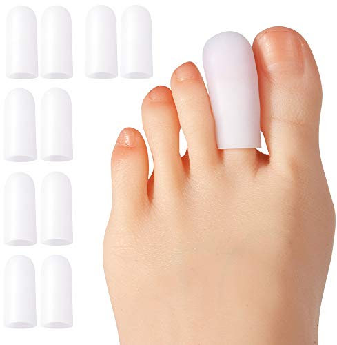 Gel Toe Protector Cap,Prevent Calluses,Corn,blisters,Hammer Toe (10 Pack) Soft Toe Covers Splints Prevent Bunions and Other Toe Problems Toe Sleeves