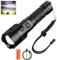 XLENTGEN Linterna LED Recargable 90000 Lumens Linternas LED Alta Potencia, Linterna Tactica Potente con 5 Modos, IPX5 Impermeable & Enfoque Ajustable para Camping, Trekking, Emergencia